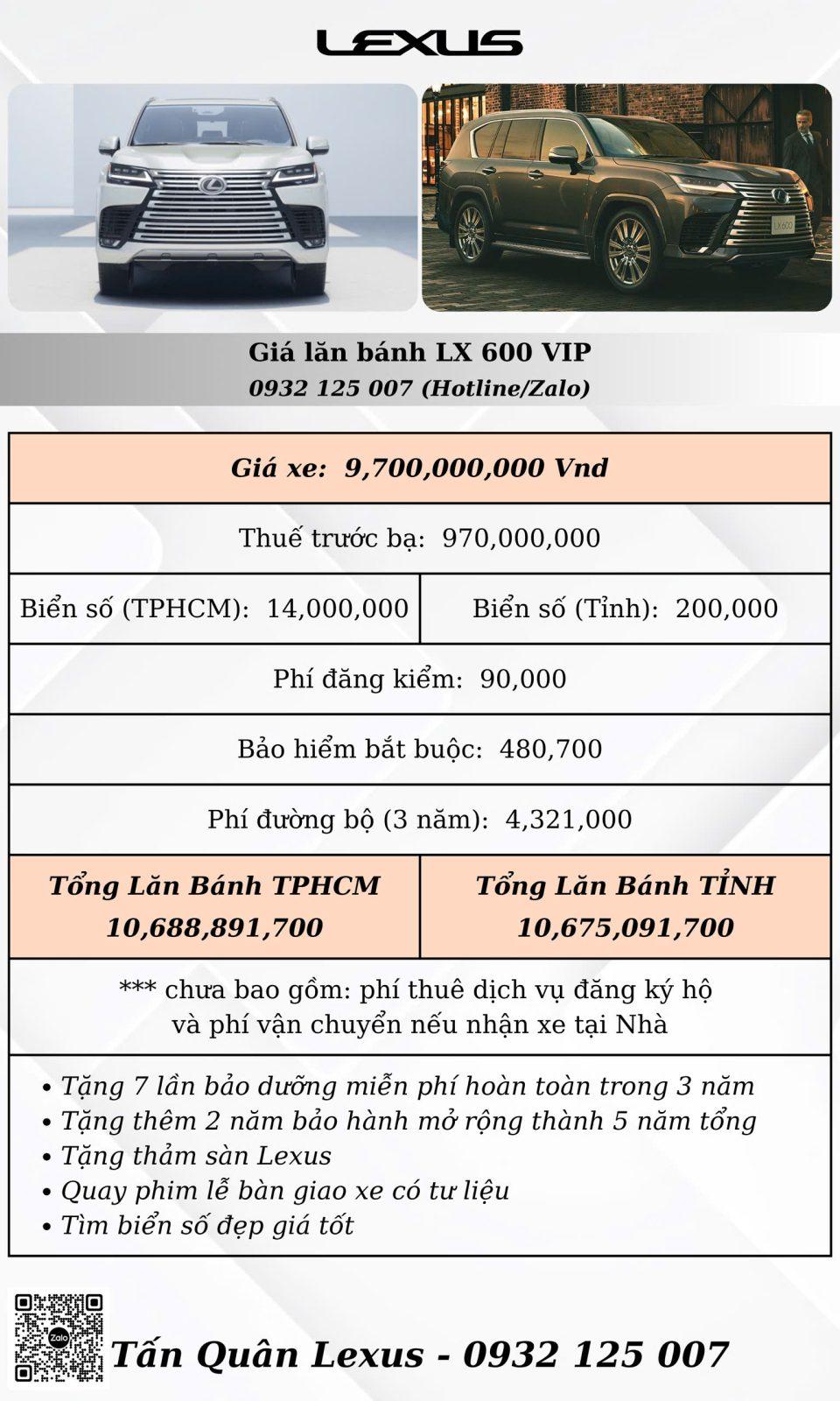 gia lan banh lexus lx600 vip Lexus LX600