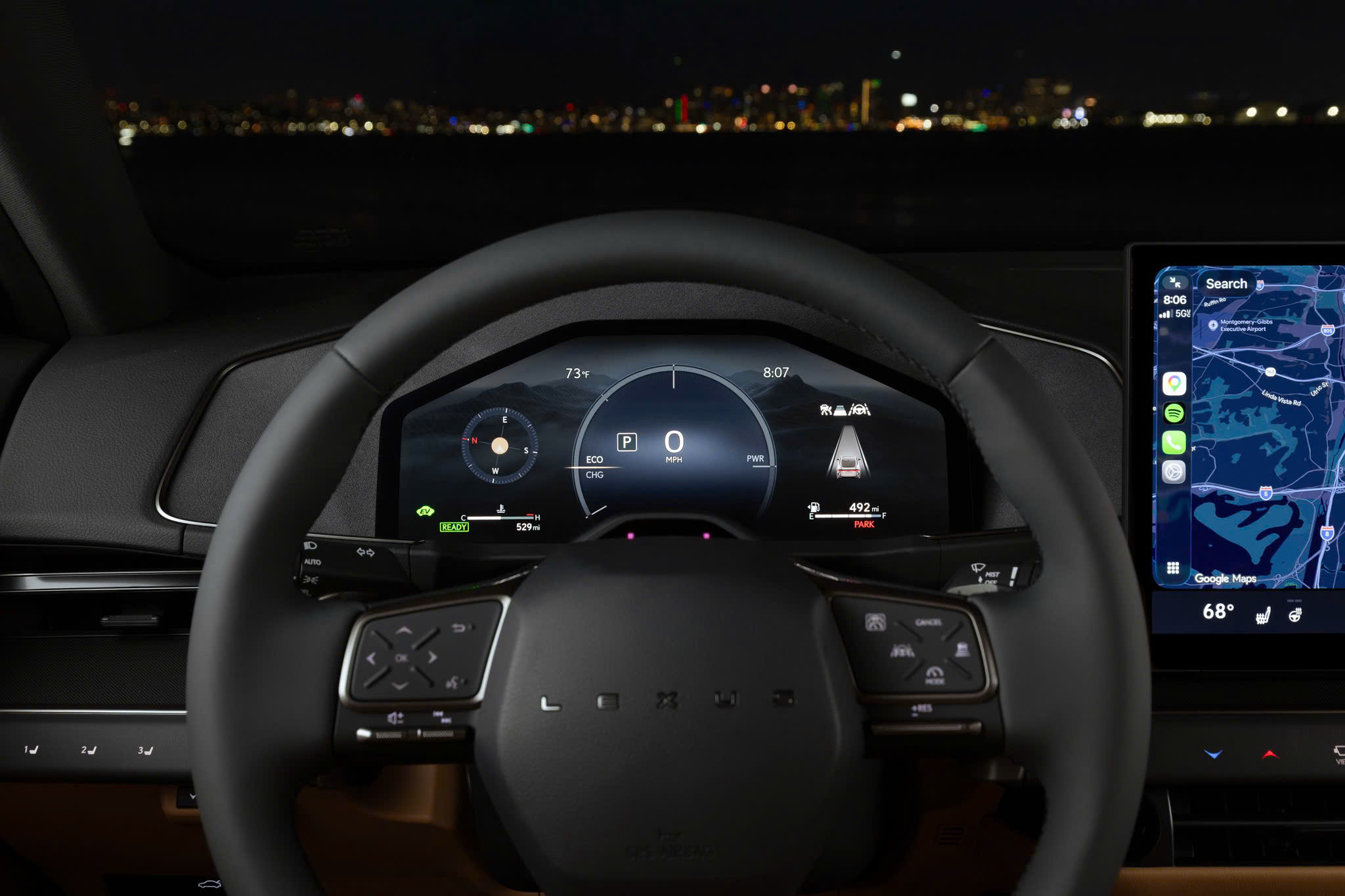Lexus ES 350h 2026 đi đường dài - khoang lái