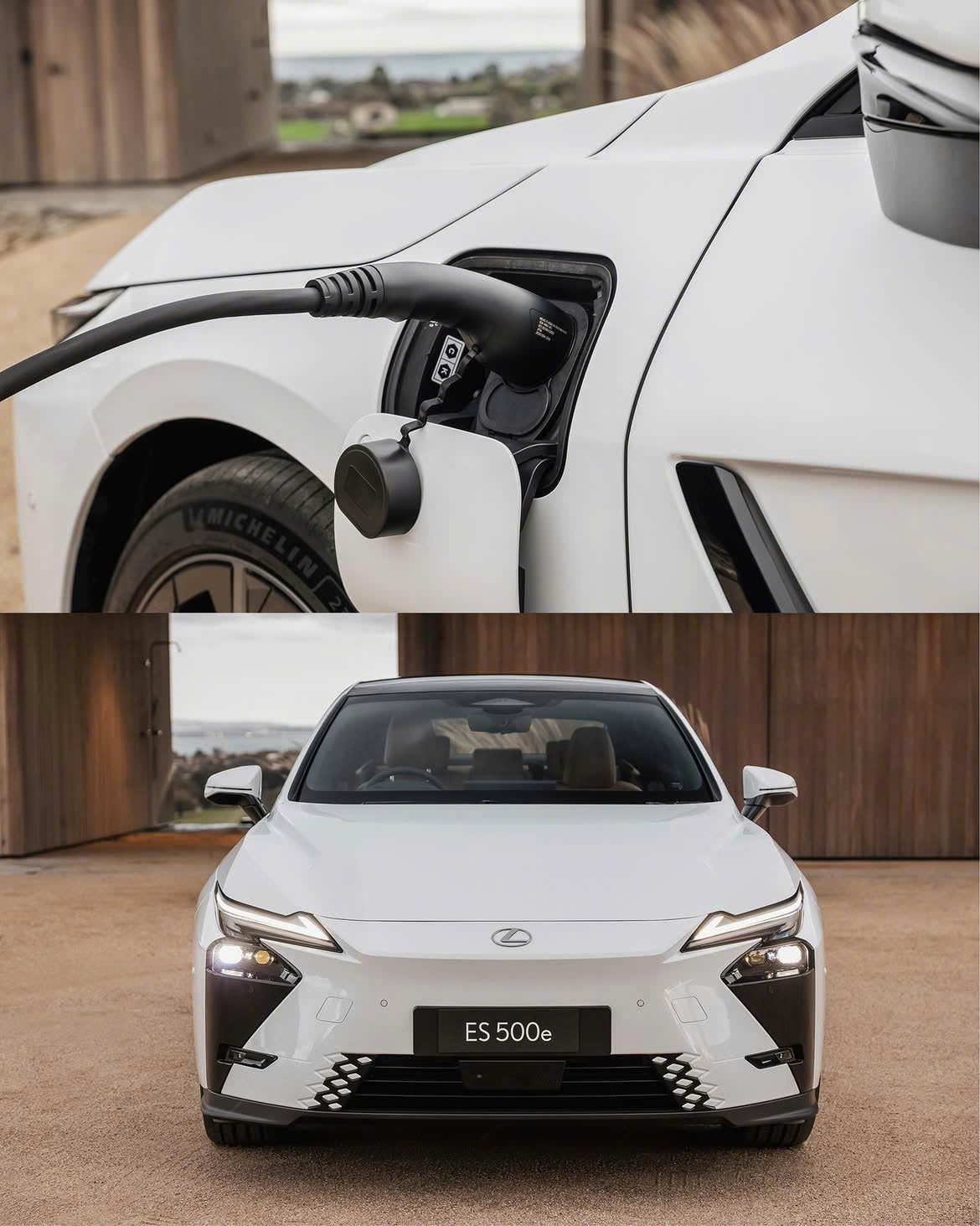 Lexus ES 500e 2026 có phù hợp đi đường dài - cổng sạc