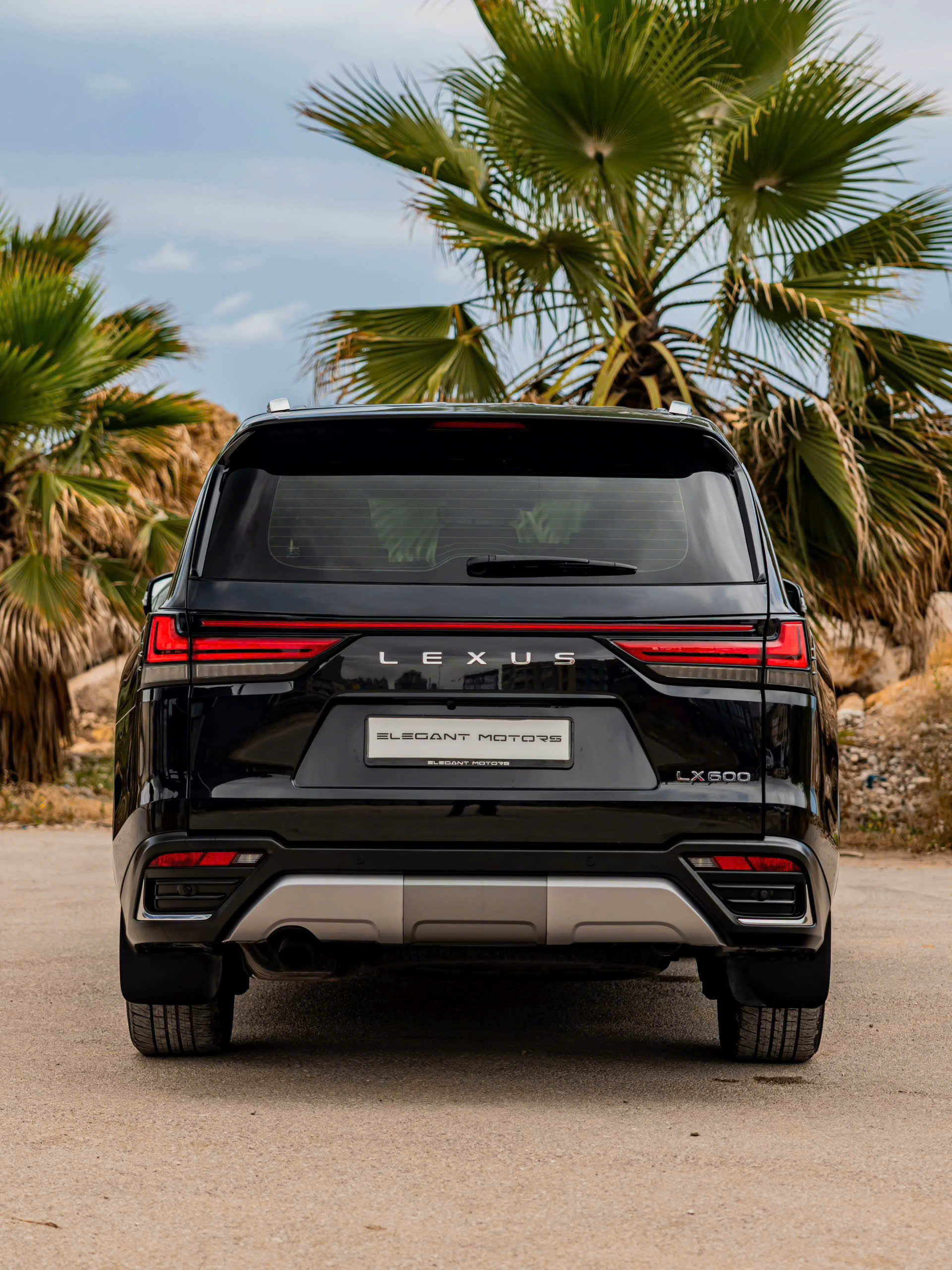 Lexus LX 600 2026 đi đường dài - phía sau