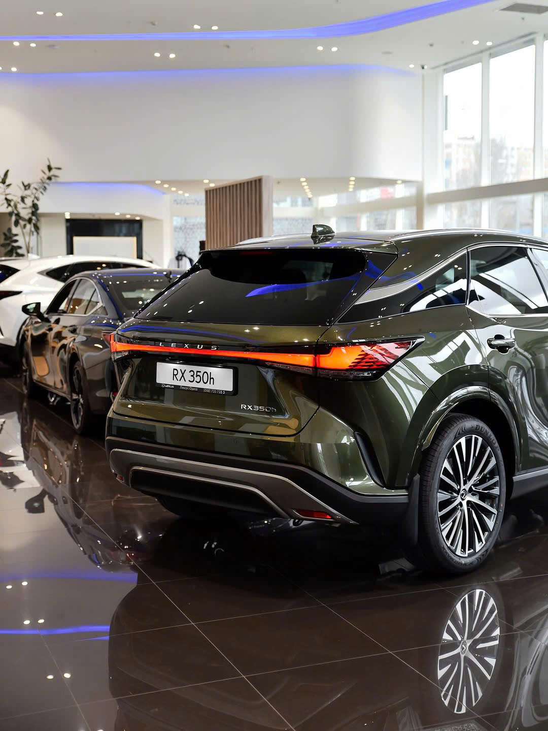 So Sánh Lexus RX 350h và RX 500h 2026: Khác Nhau Ở Đâu? 18 So Sánh Lexus RX 350h và RX 500h 2026: Khác Nhau Ở Đâu? Lexus RX 350h 2026 phía sau tại showroom