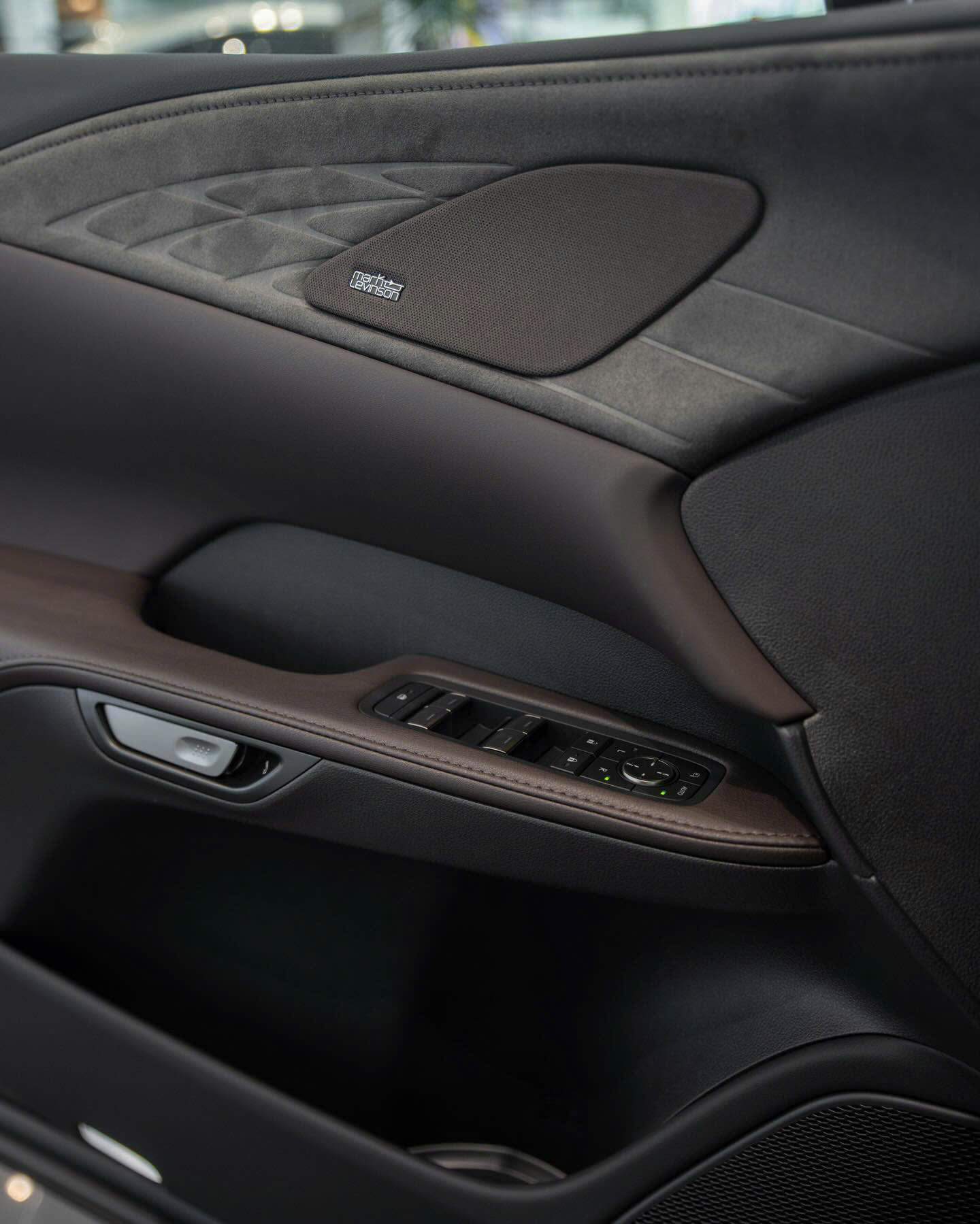 Chi tiết cửa và loa Mark Levinson Lexus RX 350h Luxury